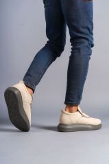 SLW161 Hippo Bağcıksız Süet Erkek Günlük Sneaker Ayakkabı GT - Bej