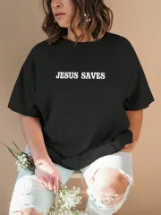 Baskılı Kadın T-shirt - Siyah