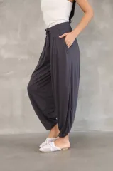 Osy Modal Yumuşak Dokulu Kumaş Şalvar Pantalon - Antrasit