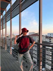 Bisiklet Yaka Yıkamalı Baskılı T-Shirt - Antrasit