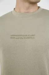 Unisex Bisiklet Yaka Slim fit T-Shirt- Açık Yeşil
