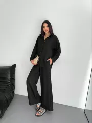 Gömlek Pantolon ikili Takım - Siyah