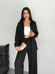 Gömlek Pantolon ikili Takım - Siyah