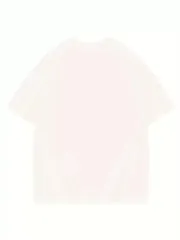 Thousand Baskılı Oversize Bisiklet Yaka T-shirt - Beyaz
