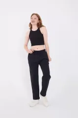 Unisex Üç İplik Basic Eşofman Pantolon - Lacivert