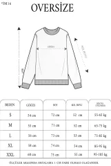 Unisex Üç İplik Parçalı Yakalı SweatShirt - Yeşil