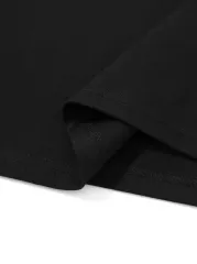 Sarj %1 Baskılı Oversize Bisiklet Yaka T-shirt - Siyah