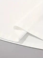 Sarj %1 Baskılı Oversize Bisiklet Yaka T-shirt - Beyaz