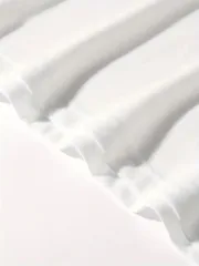 Baskılı Oversize Bisiklet Yaka T-shirt - Beyaz