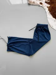 İki İplik Kumaş Baggy Alt Esofman - Turkuaz