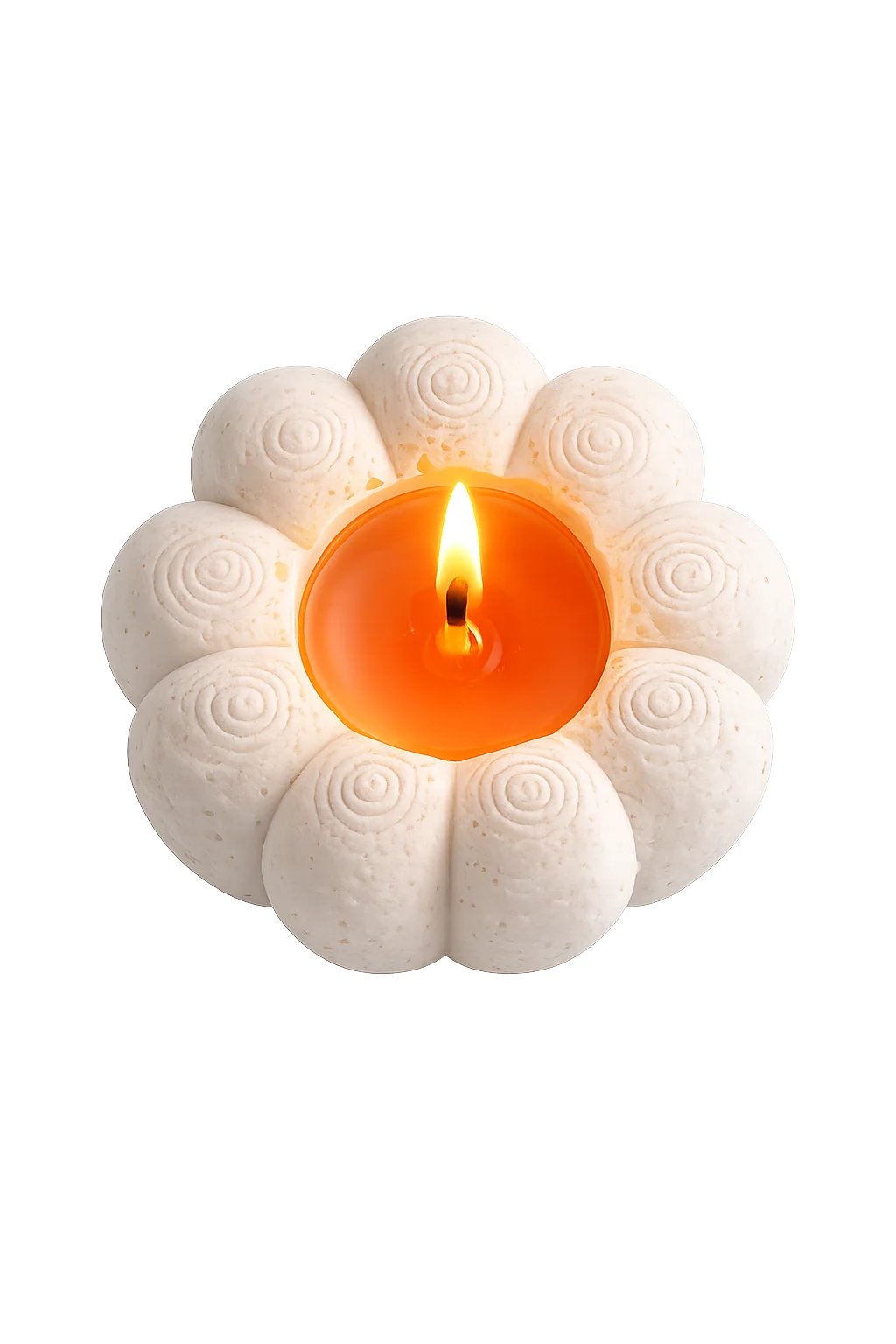 Çiçek Formlu <br>Dekoratif Mumluk